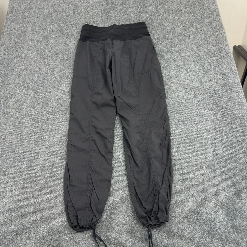 Lululemon Pants Womens 4 Black Nylon Blend Drawstring Jogger Athleisure Yoga